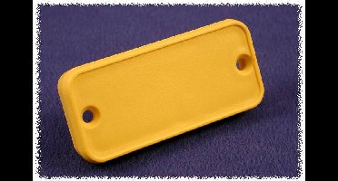 Hammond Electronics 1455PPLY 1455PPLY End plate (l x b x h) 8 x 120.5 x 30.5 mm ABS Geel 2 stuk(s)