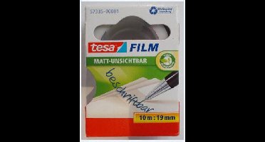 tesa 57335-00001-01 tesafilm Invisible Transparant (l x b) 10 m x 19 mm 1 stuk(s)