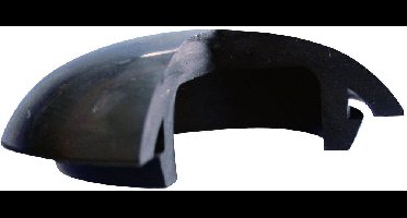 Richco LTP-3 Blindstoppen Plaatdikte (max.) 3.2 mm Silicone, Rubber (ongevulcaniseerd) Zwart 1 stuk(s)