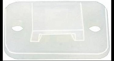 HellermannTyton TY3G1S-PA66-NA-C1 Bevestigingssokkel Zelfklevend, Schroefbaar 151-11319 Halogeenvrij, UV-stabiel, Weerbestendig Transparant 1 stuk(s)