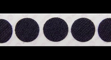 VELCRO® E28802233011425 Klittenband punten Om vast te plakken Haakdeel (Ø) 22 mm Zwart 1000 stuk(s)