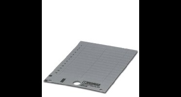 Phoenix Contact 0830328 US-EMLP (40X10) SR Apparaatmarkering Montagemethode: Plakken Markeringsvlak: 40 x 10 mm Zilver Aantal markeringen: 280 10 katernen