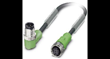 Phoenix Contact 1668603 Sensor/actuator connector, geassembleerd M12 Aantal polen (sensoren): 4 Stekker, haaks, Bus, recht 0.60 m 1 stuk(s)