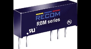 RECOM RBM-0505D DC/DC-converter, print 5 V/DC 5 V/DC, -5 V/DC 100 mA 1 W Aantal uitgangen: 2 x Inhoud 1 stuk(s)