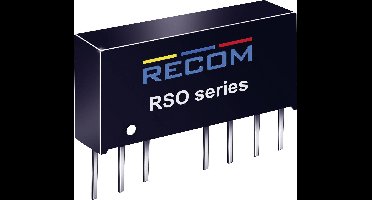 RECOM RSO-2415DZ/H3 DC/DC-converter, print 24 V/DC 15 V/DC, -15 V/DC 33 mA 1 W Aantal uitgangen: 2 x Inhoud 1 stuk(s)