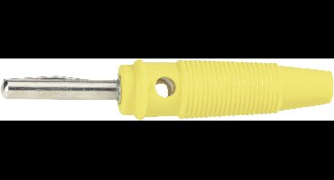 BKL Electronic 072151-P Banaanstekker Stekker, recht Stift-Ø: 4 mm Geel 1 stuk(s)