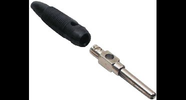 BKL Electronic 072150-P Banaanstekker Stekker, recht Stift-Ø: 4 mm Zwart 1 stuk(s)