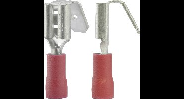 Vogt Verbindungstechnik 3925S Platte stekker (female) Met vertakking Insteekbreedte: 6.3 mm Insteekdikte: 0.8 mm 180 ° Deels geïsoleerd Rood 1 stuk(s)