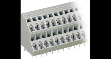 WAGO 736-106 Dubbel niveau klem 2.50 mm² Aantal polen 12 Grijs 1 stuk(s)
