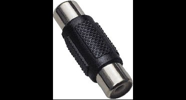 BKL Electronic 1102001 1102001 Cinch Audio Adapter [1x Cinch-koppeling - 1x Cinch-koppeling] Zwart