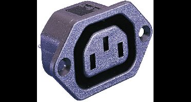 Bulgin PX0675/28 Apparaatstekker (koud) PX Bus, inbouw verticaal Totaal aantal polen: 2 + PE 10 A Zwart 1 stuk(s)