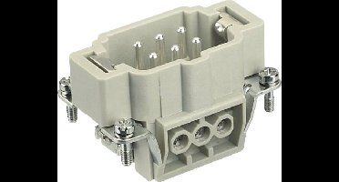 HARTING 09330062601 Pin-inzetstuk Han® E 6 + PE Schroeven 1 stuk(s)
