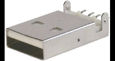 TRU COMPONENTS TC-A-USB A-LP-SMT-C-203 1586519 USB-stekker ultra-plat Stekker, inbouw USB A (SMT) 1 stuk(s)