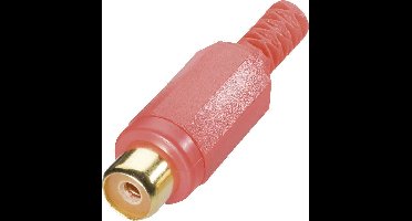 BKL Electronic 0105002/T Cinch-connector Bus, recht Aantal polen: 2 Rood 1 stuk(s)