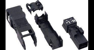 WAGO 890-112-1 Netstekker WINSTA MINI Stekker, recht Totaal aantal polen: 2 16 A Zwart 1 stuk(s) Piece