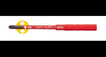 Wiha VDE-Wechselklinge slimVario Xeno Schlitz/PH 1x75mm VDE Plat, Plus/minus Verwisselbare kling SL/PH 1 75 mm Geschikt voor Wiha Torque