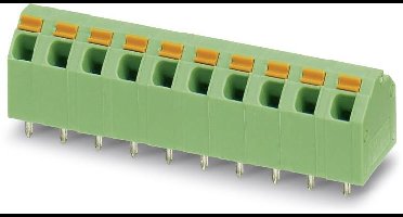 Phoenix Contact 1751244 Veerkrachtklemblok 1.50 mm² Aantal polen 10 Groen 50 stuk(s)