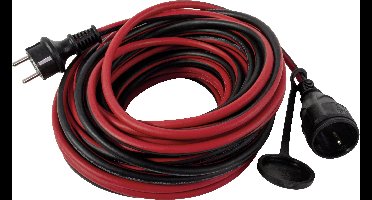 REV 0017050614 Stroom Verlengkabel 16 A Rood, Zwart 5.00 m H05RR-F 3F 3G 1,5 mm²