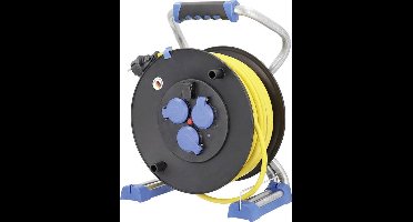 AS Schwabe 22631 Kabelhaspel 40.00 m Geel Randaarde stekker