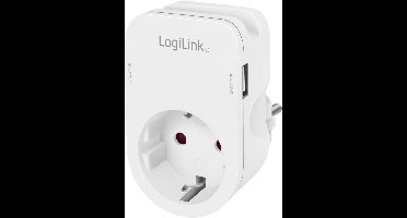 LogiLink PA0259 Contactdoos Met USB-laaduitgang, Aanraakbeveiliging, Overspanningsbeveiliging IP20