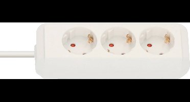 Brennenstuhl 1158610015 Stekkerdoos 3-voudig Wit Randaarde stekker 1 stuk(s)