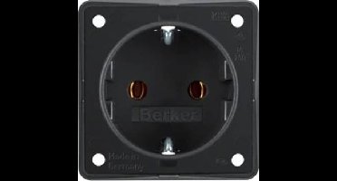 Berker 947782503 Wandcontactdoos Compleet Integro Flow Zwart 1 stuk(s)