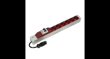 nVent SCHROFF 60110357 19 inch Stekkerdoos voor patchkast Rood (helder)