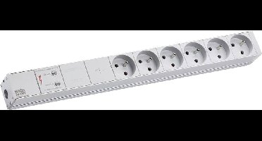 Bachmann 800.3934 Stekkerdoos 19 inch Wit Randaarde stekker 1 stuk(s)