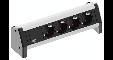 Bachmann 902.0049 Stekkerdoos zonder schakelaar Zwart, Aluminium GST18i aansluitbus