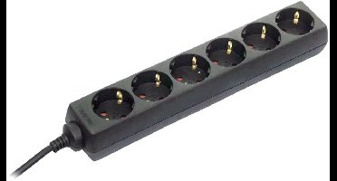 AS Schwabe 11612 Stekkerdoos Zwart Randaarde stekker 1 stuk(s)