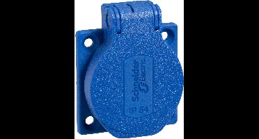 Schneider Electric PKS51B Stopcontact (inbouw) IP54, IK08 Blauw
