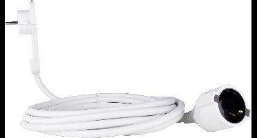 REV 0016055114 Stroom Verlengkabel Wit 5.00 m H05VV-F 3G 1,5 mm²