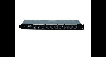 Omnitronic EM-260B 19 inch mengpaneel Aantal kanalen:6