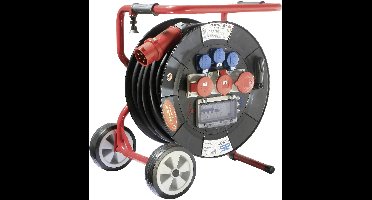 AS Schwabe 26205 Kabelhaspel 30.00 m Zwart CEE-stekker 32 A 5-polig