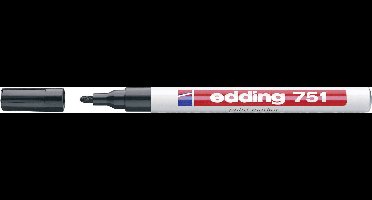Edding 751 4-751-1-1001 Lakmarker Zwart 1 mm, 2 mm