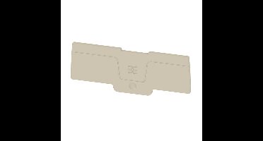 Weidmüller 2874810000 Afsluitplaat voor klemmen Beige 20 stuk(s)