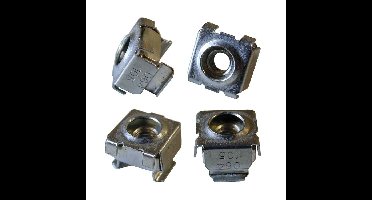 Hammond Electronics 1421CNM20 Bevestigingsmoer Staal Zilver 20 stuk(s)