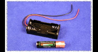Hammond Electronics BH2AAAW Batterijhouder 2x AAA Kunststof Zwart 1 stuk(s)