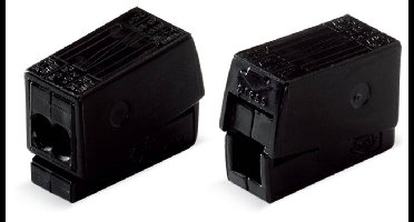 WAGO 224-114 224-114 Lampklem Flexibel: 0.5-2.5 mm² Massief: 0.5-2.5 mm² Aantal polen: 2 100 stuk(s) Zwart