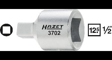 Hazet 3702 3702 Binnen-vierkant (Robertson) Dopsleutelinzetstuk 8 mm 1/2 8 mm 1/2 (12,5 mm)