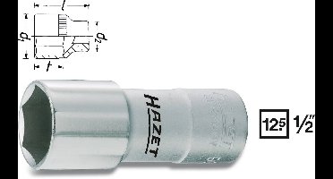 Hazet 900AMGT 900AMGT Dop (zeskant) Bougiesleutelinzet 16 mm 5/8 1/2 (12,5 mm)