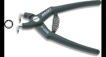 Hazet 1845D-8 Precisie-borgveertang Geschikt voor borgringen Binnenringen 8-11 mm Puntvorm 90° haaks