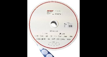 FASTECH® Klittenband punt Om vast te plakken Hotmelt Lusdeel (Ø) 35 mm Wit 5 m