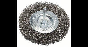 Bosch Accessories Schijfborstel, gegolfd, roestvrij, 80 mm, 0,2 mm, 4 mm, 4500 omw/min Bosch Power Tools Schacht-Ø 6 mm 2608622123 1 stuk(s)