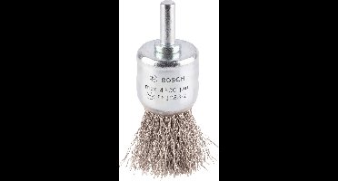 Bosch Accessories Penseelborstel, gegolfd, roestvrij, 0,3 mm, 25 mm, 4500 omw/min Bosch Power Tools Schacht-Ø 6 mm 2608622127 1 stuk(s)