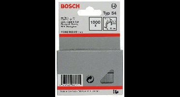 Bosch Accessories 2609200221 Nieten met plat draad Type 54 1000 stuk(s) Afm. (l x b) 12 mm x 12.9 mm