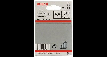 Bosch Accessories 2609200236 Nieten met fijn draad Type 58 1000 stuk(s) Afm. (l x b) 10 mm x 13 mm