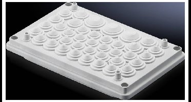Rittal SV 9665770 Kabeldoorvoeringsplaat Isolatiemateriaal Grijs (RAL 7032) 1 stuk(s)