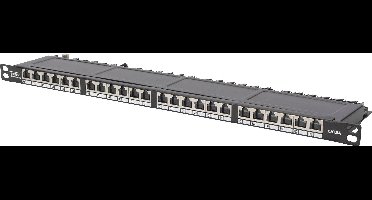 Digitus DN-91624S-SL-SH 24 poorten Netwerkpatchpaneel 483 mm (19) CAT 6 0.5 HE Meerdere kleuren Ingericht