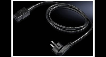 Rittal Stroom Aansluitkabel [1x Apparaatstekker, female C19 16A - 1x Randaarde stekker] 1.80 m Zwart